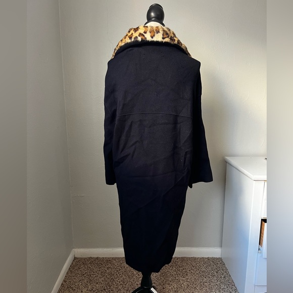 NWOT Zara navy knit coat size small - Picture 4 of 11